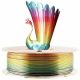 Silk Shiny Fast Color Gradient Change Rainbow Multicolored 3D Printer PLA Filament – 1.75mm 3D Printing Material 1kg 2.2lbs Spool, Widely Compatible for FDM 3D Printer with One Bottle Tool by TTYT3D