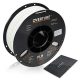 OVERTURE PLA Filament 1.75mm with 3D Build Surface 200mm x 200mm 3D Printer Consumables, 1kg Spool (2.2lbs), Dimensional Accuracy +/- 0.05 mm, Fit Most FDM Printer (White 1-Pack)