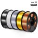 SUNLU 3D Printer Filament 1.75mm ABS PLA PETG PLA + SILK 1KG/2.2LB Spool Print